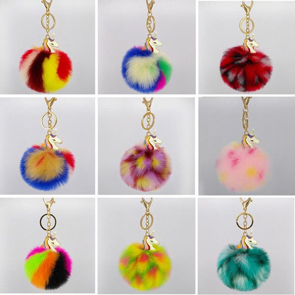

pudcoco arrivals babies cute unicorn horse keychain key buckle handbag key ring bag charm pendant lovely soft gift
