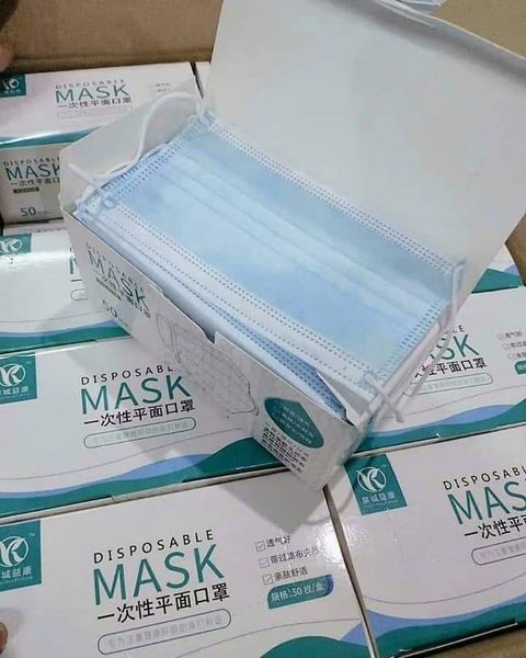 

disposable breathable mouth face mask anti dust elastic masks bule 3-layer non-woven dustproof face masks protection