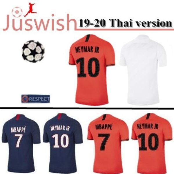 

2019 2020 psg soccer jerseys +patch 19 20 mbappe verratti cavani di maria maillot de foot child paris football shirt, Black;yellow