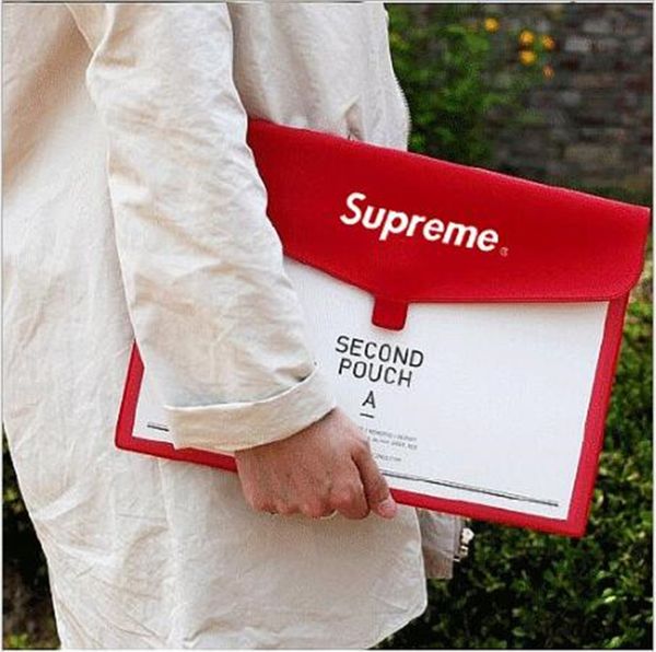 

office supplies trendy a4 document storage bag retro minimalism briefcase transparent envelope file folders drawing bag