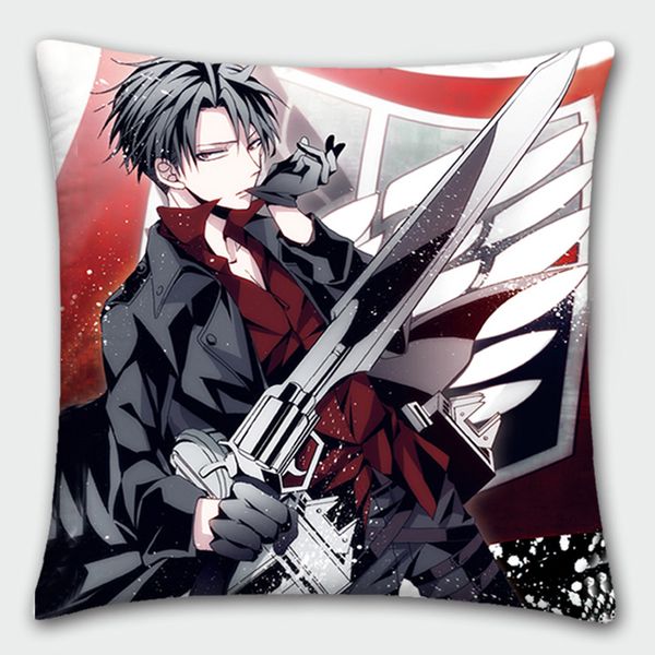 

japanese anime pillowcase attack on titan eren mikasa ackerman levi pillow cover pillow case ing