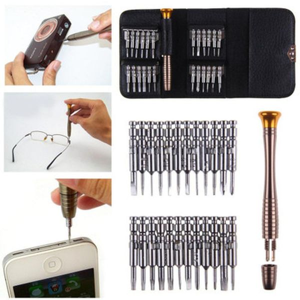 

25 combined 1 multifunction manual screwdriver bit set mobile phone repair tool