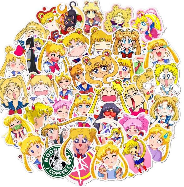 

new arrival cartoon anime travel stickers for car tablet pc psp luggage trolley case lapskateboard guitar waterproof doodle diy sticker