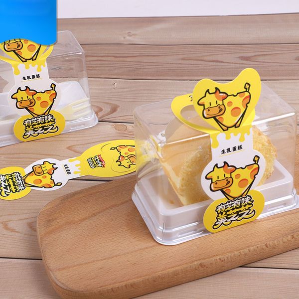 

disposable clear plastic transparent cheese cake boxes pastry bakery dessert shop take-out container
