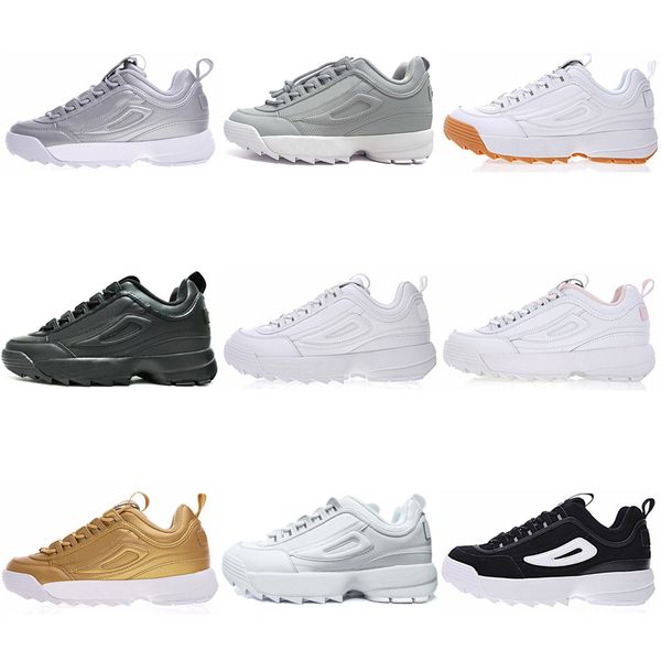 

2019 New Men Women Disruptors running shoes grey triple black white yellow Fashion Mens trainer jogging hiking sports shoe