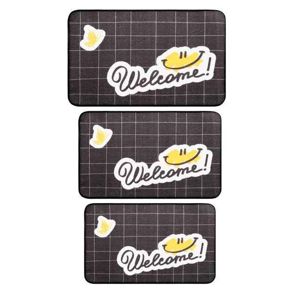 

smile floor mat repeatable skid resistant kitchen living room