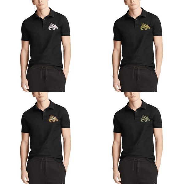

mens design printing футбол fresno state bulldogs с логотипом в виде сердца, черная футболка-поло, хип-хоп, супергерой в полоску, золотой ка, White;black