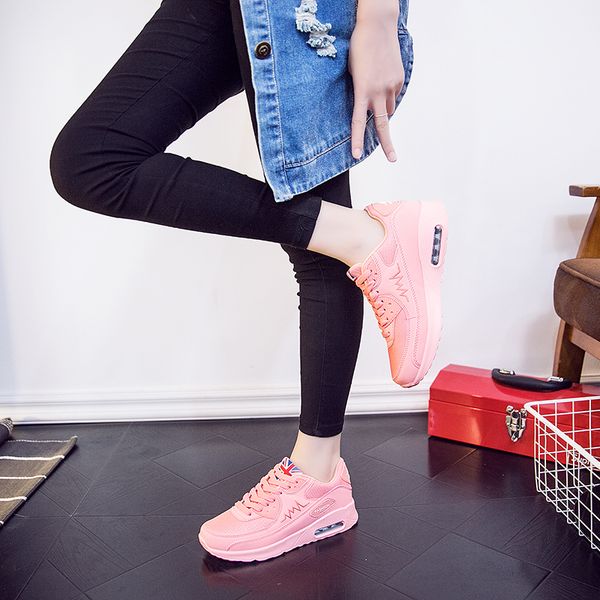 

2020 women's sneakers mesh breathable running sneakers women's lace non-slip ladies low casual men's shoes