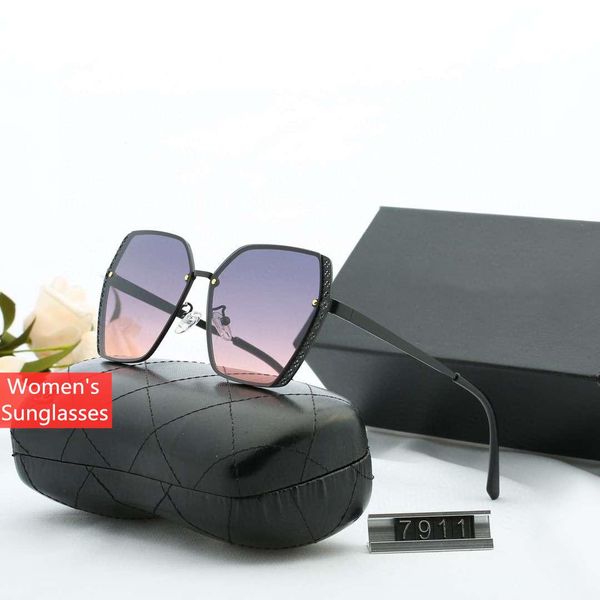 

designer womens sunglasses summer woman sunglasses uv400 7911 5 color options highly quality with box, White;black