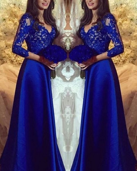 

royal blue prom dresses 2020 long sleeves vestidos de fiesta de noche robe de soiree formal muslim evening dresses long gowns plus size, Black