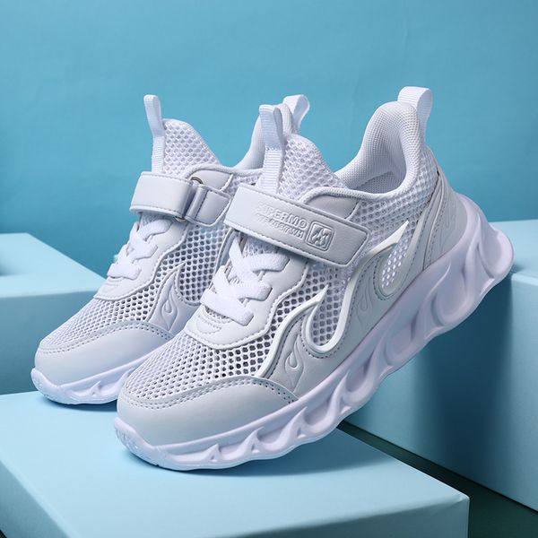 

sports shoes for children's sneakers fashion stretch breathable sports running shoes optional materrial leather/mesh/single net