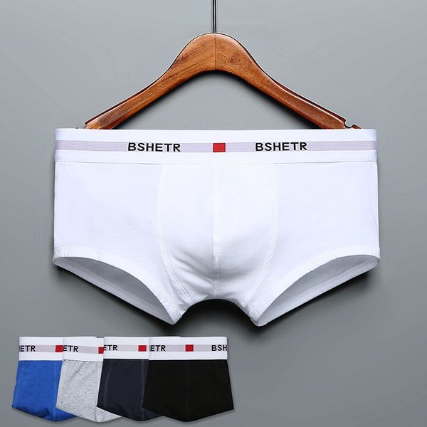 

bshetr pure cotton boxer one-click bshetr under men's underpants pure cotton men's boxer pants one-click, Black;white