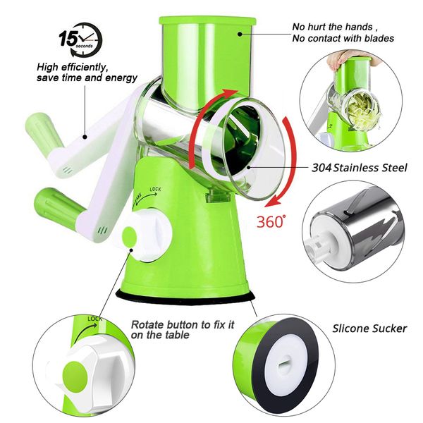 

multifunctional vegetable cutter hand rock rotary shaver potato chipper quick manual slicer grater carrot potato vegetable slicer