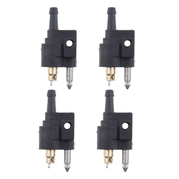 

pack of 4 male fuel hose line connector for yamaha outboard motors black