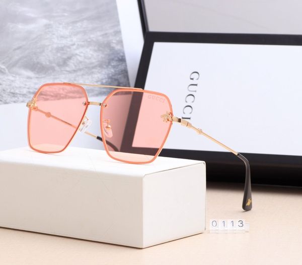 

the new fashion glasses box hd lens multicolor men luxury designer brand 1l gg sunglasses 1l uv400, Black