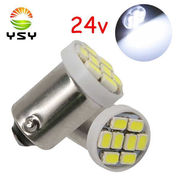 

ysy 24v ba9s 1206 8smd t11 t4w 1895 6253 8 светодиодная лампа зазор обратный световой индикатор чтения номерного знака лампы белый