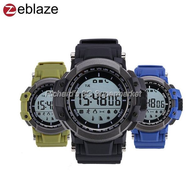 

original zeblaze muscle sports smart watch bt 4.0 waterproof smartwatch pedometer smart health wearable devices pk miband 2, Slivery;brown
