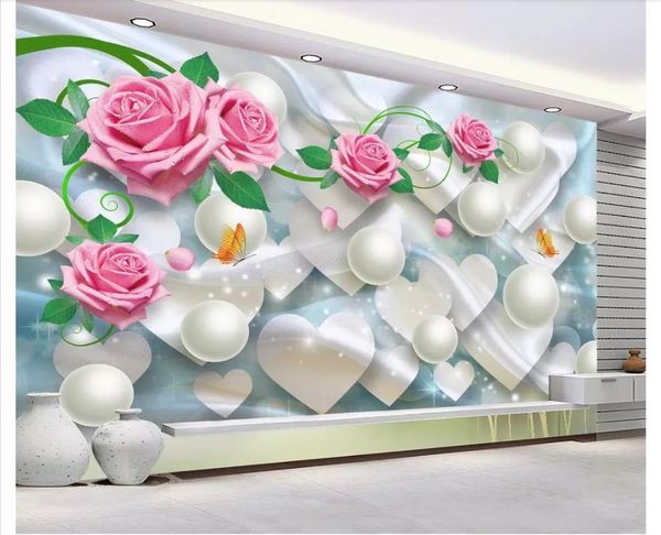 

custom 3d wall murals wallpaper 3d p wallpaper murals rose warm romantic love stereo 3d living room tv background wall papel de parede