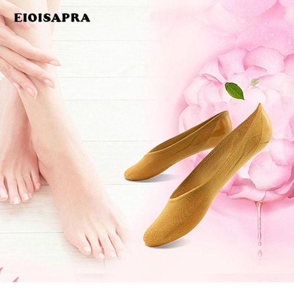 

eioisapra]high heel stealth socks women antiskid harajuku japan shallow mouth socks non slip calcetines mujer, Black;white