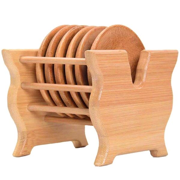 

abla mat coaster saucer insulation pad table mat tray tray bamboo pot set bamboo cup bracket set vertic