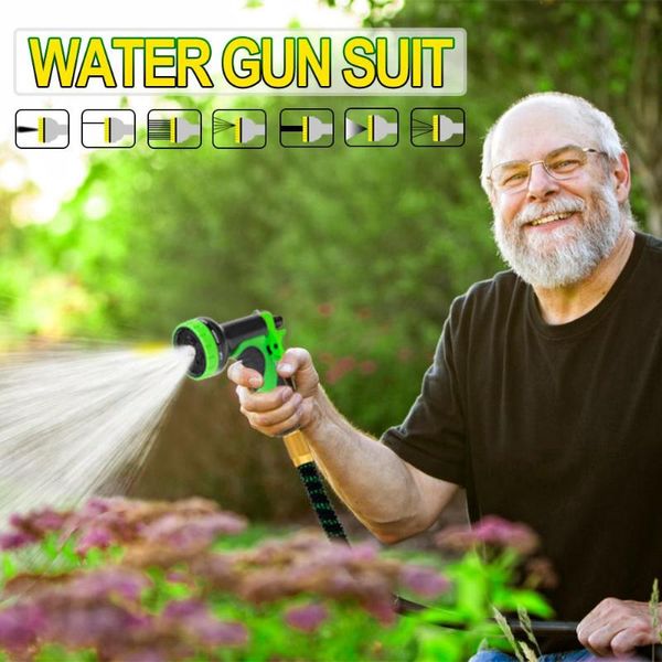 

25ft-100ft garden hose expandable magic water pipe car wash water gun set