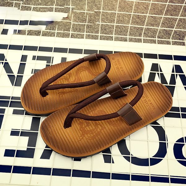 

men sandals summer fashion lightweight soft comfortable flat beach shoes for men outdoor sandalias, Black