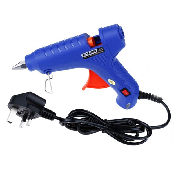 

high temp heater melt glue gun 60w repair tool heat gun blue mini uk plug use 100-240v with 1.4m cable