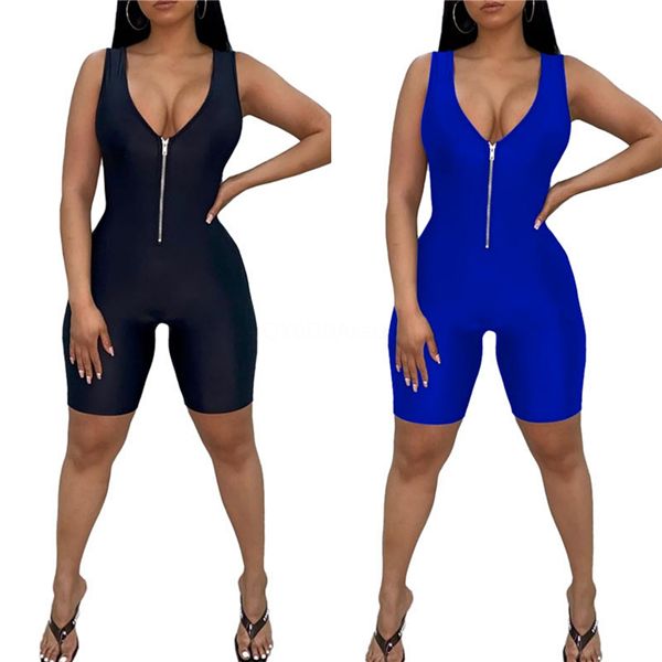 

длина rompers женщины backless рукавов мода одежда женщин конструктор solid color комбинезоны sexy бретели regular полное # 73700, Black;white