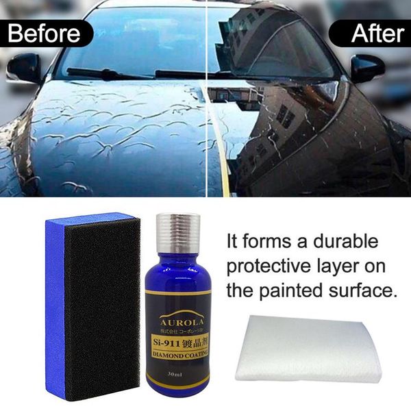 

1pcs 30ml high gloss 9h hardness ceramic car coating kit anti-scratch polish exterior care paint sealant for all vehicle painted