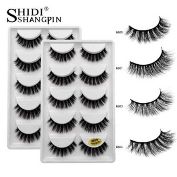 

3 d mink false eyelashes natural dense eyelashes 5 pairs of packaged g600 series big eyes secret