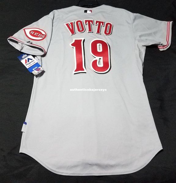 

majestic cincinnati #19 joey votto cool base jersey mens stitched wholesale big and tall size xs-6xl baseball jerseys, Black;blue