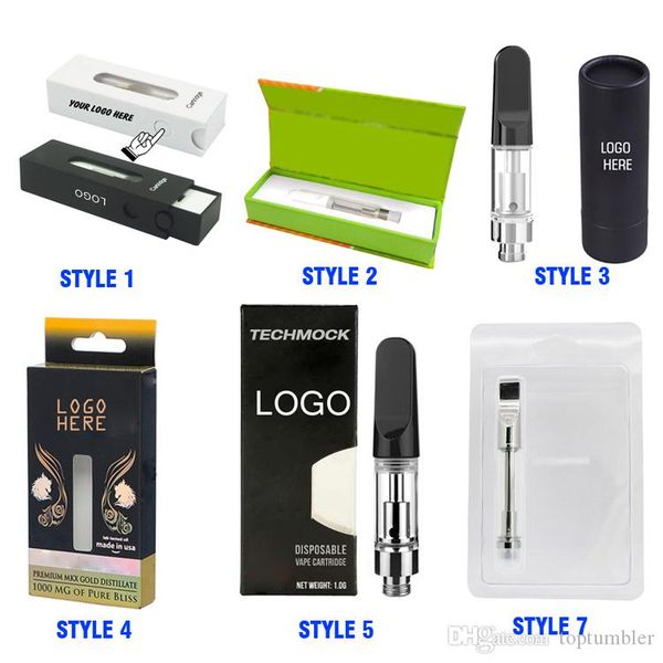 

customizable box package 1ml cbd cartridge atomizer carts vapes packaging 0.5ml custom cbd retail packaging paper box