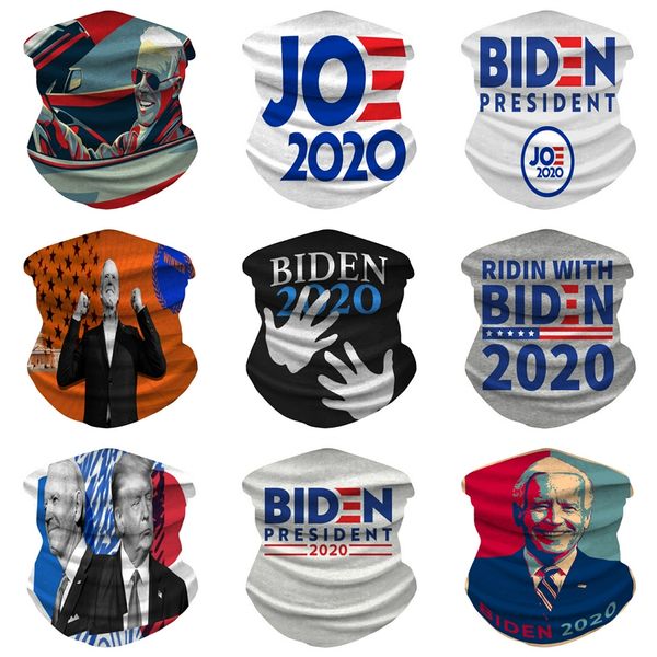 

american flag series ice silk mesh breathable multi-purpose hanging ear triangle biden mask riding windproof sunscreen face to #907, Black