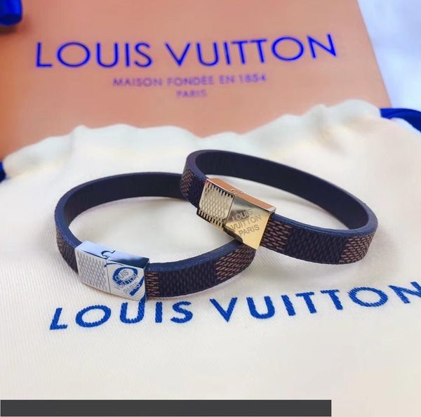 

новые модные брендовые ювелирные изделия из нержавеющей стали пряжки браслеты браслеты pulseiras кожаные браслеты для мужчин женщин без коро, Golden;silver