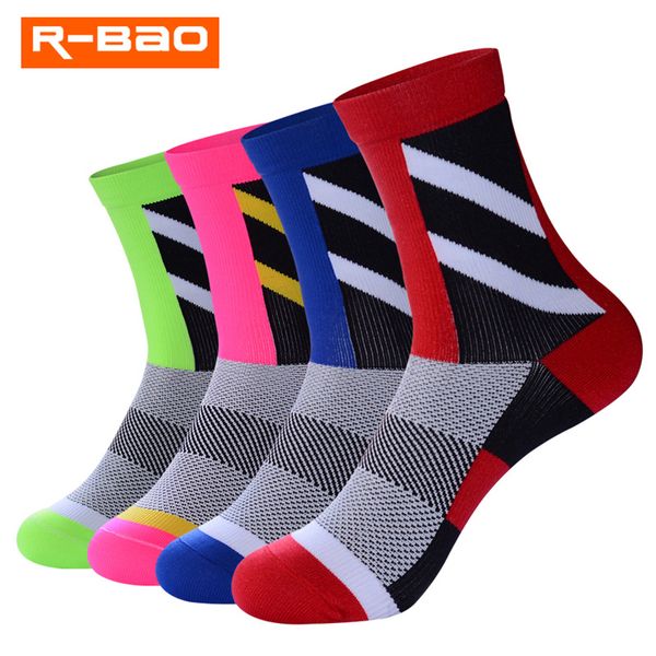 

2019 1 pair professional compression bike cycling socks sport for men women mtb cycle green road bicycle socks running athletic, Black