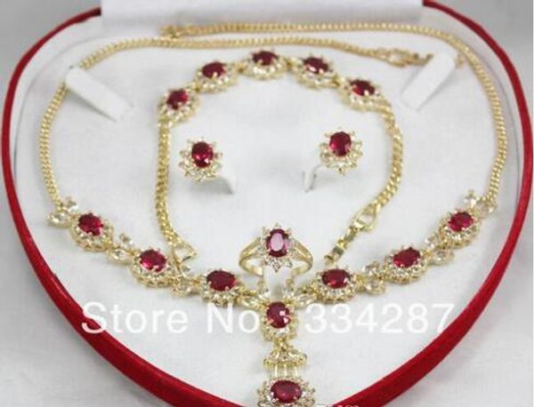 

new listed cz crystal ring bracelet earring necklace jewelry set, Slivery;golden