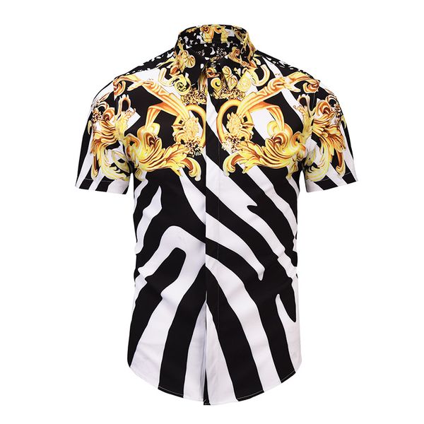 camisa de rayas de colores hombre