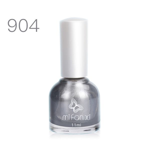 

mifanxi silver color nail polish 10ml lacquer varnish manicure nail art color polish