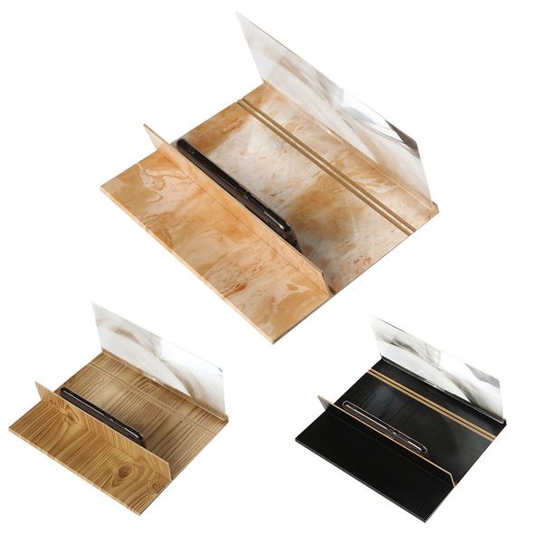 

new 12in mobile phone screen magnifier 3d hd video amplifier folding enlarged expander stand for video bicycle holder car holder 2019