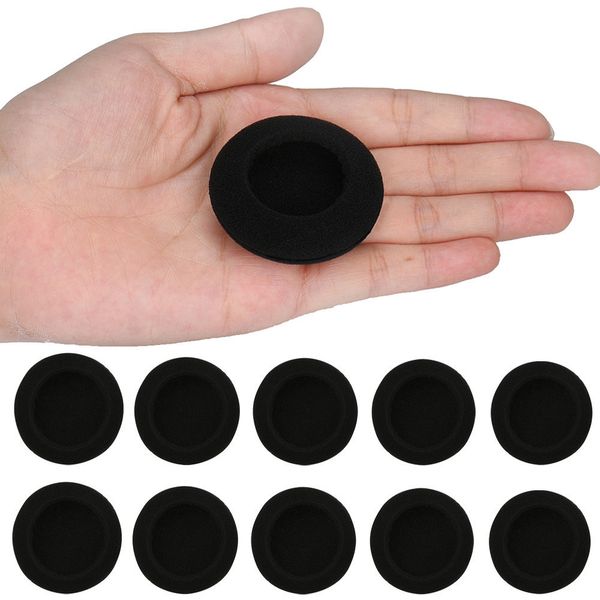 

10 pcs 55mm pads pad sponge earpads headphone cover for headset soft foam ear curshion y10