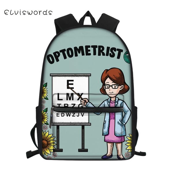 

elviswords fashion children's canvas backpack cartoon class study pattern students school book bag kids travel backpacks