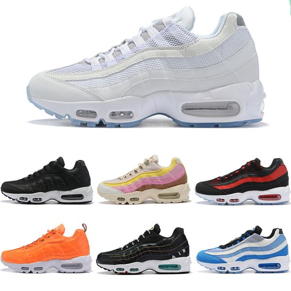 

2019 new original 95s womens shoes new designs fashion mens sneakers breathable mesh air tn plus chaussures requin sports trainers shoes