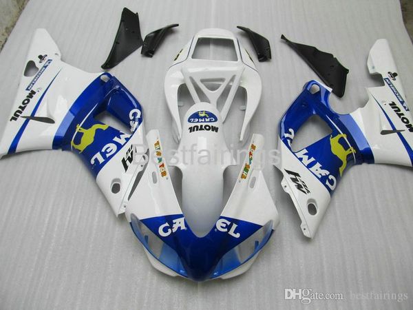 ZXMOTOR Kit carenatura di alta qualità per carene YAMAHA R1 1998 1999 bianco blu YZF R1 98 99 GG36