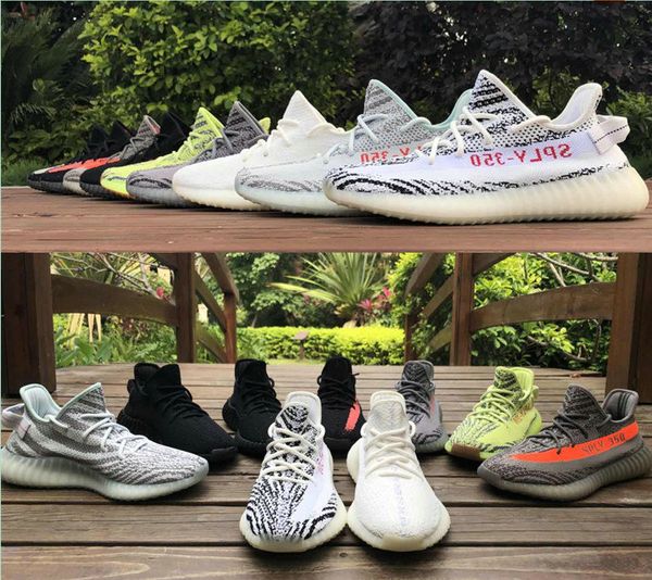 

kanye west 350 v2 static semi frozen yellow cream white butter beluga 2.0 kanye west sports sneakers mens running shoes