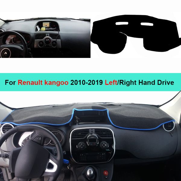 

2 layers car inner dashboard cover dash mat carpet sun shade board dashmat for kangoo 2010 - 2019 automobile pad anti-uv