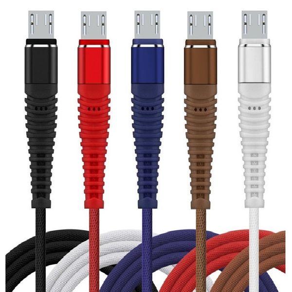 

type c micro usb cable 1m 2m 3m braided fabric thicker usb c cables for samsung s6 s7 s8 s10 htc lg android phone