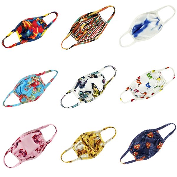 

хлопок пыле дизайнер ситца рот маска для лица черный защитные маски унисекс маска для лица человек женщина ношение blac # 531, Black