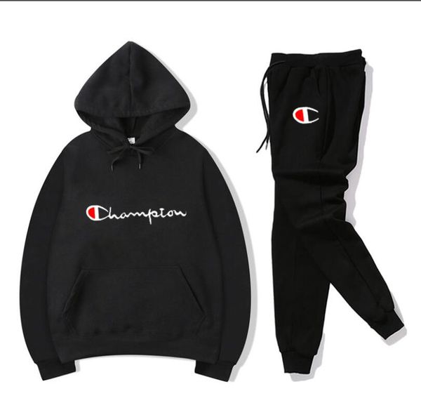 black champion jogging suit