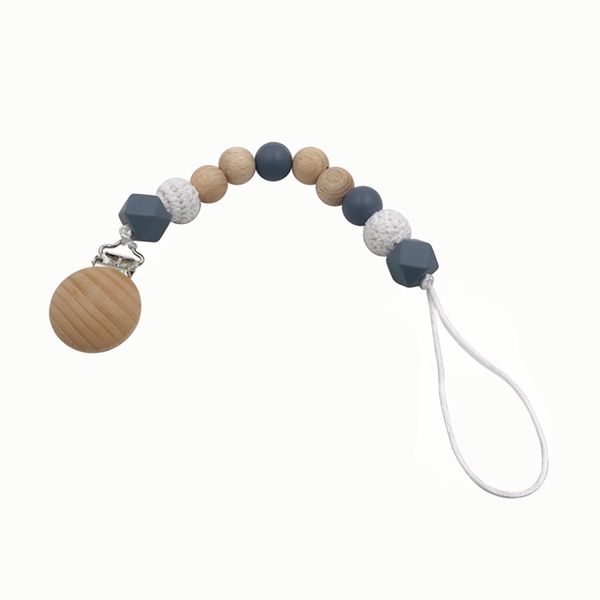 

baby teether pacifier chain organic teether natural teething grasping toy silicone beads toddler teether newborn diy baby gift