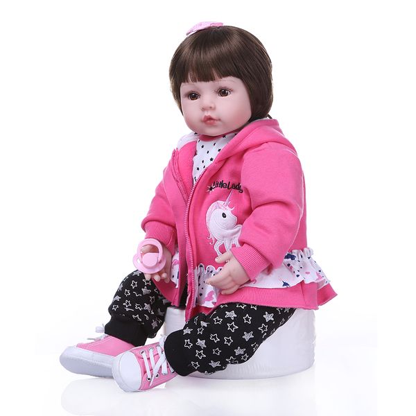 

24inch60cm reborn малышей мягкие силиконовые ручной reborn baby girl куклы реалистичную новорожденный baby doll милый подарок на день рожден